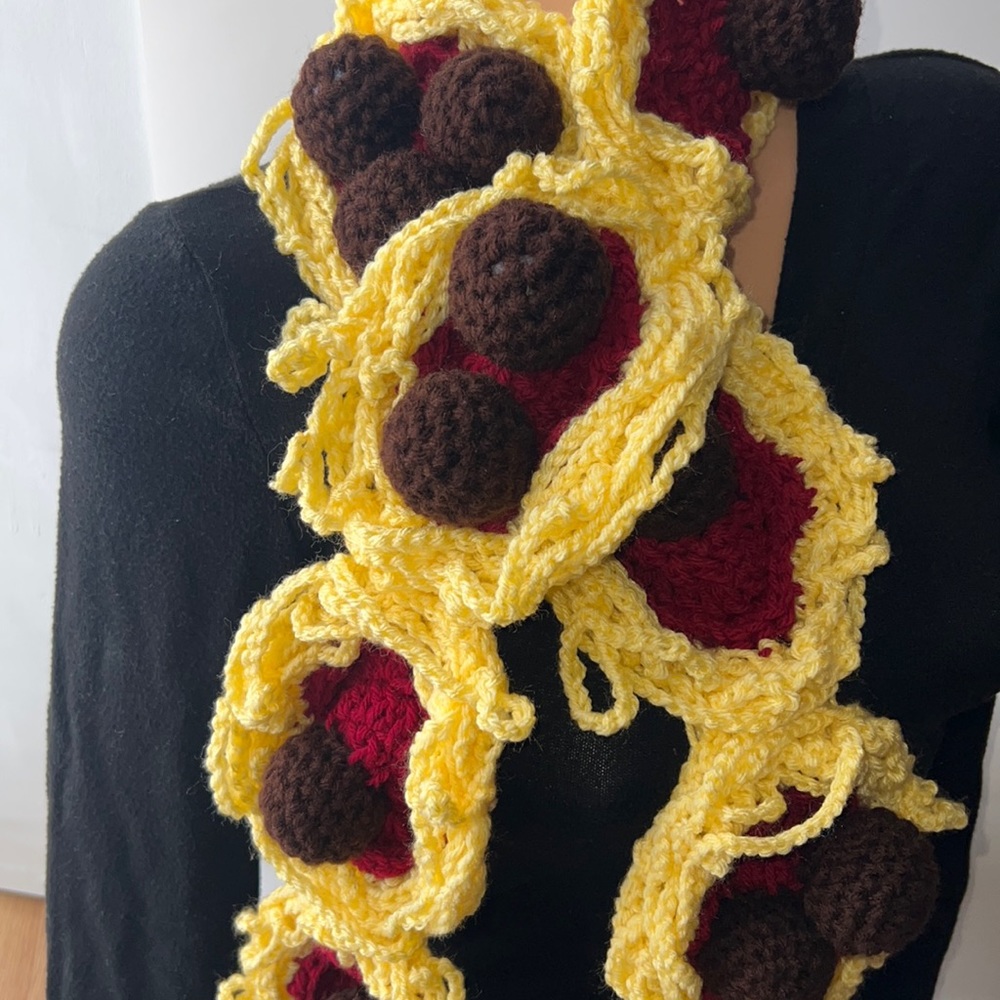 Spaghetti Scarf Handmade - Picture 3 of 3